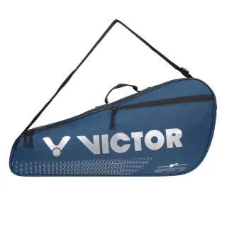 【VICTOR 勝利體育】3支裝拍包-側背包 裝備袋 手提包 肩背包 墨藍銀(BR2101B)