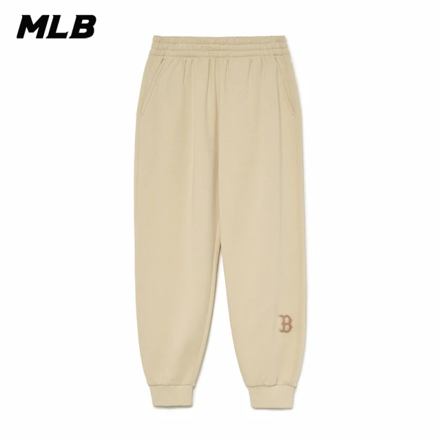 MLB 小Logo運動褲 休閒長褲 波士頓紅襪隊(3APTB0336-43BGL)