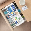 抽屜伸縮分層收納籃 櫥櫃內置儲存分類盒 餐具整理盒(長款4入)
