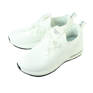 【Pelutini】厚底透氣綁帶休閒鞋 白色(3029W-WH)