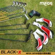 【MEGA GOLF】BLACK-X 3W/1UT/7I/1PT+COVER 12支 贈球袋 日規(男桿 套桿 高爾夫球桿)