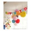 【橘魔法】繽紛彩色星星+生日快樂(HAPPY BIRTHDAY 拉條 場地布置 兒童房 活動派對 兒童派對 裝飾)