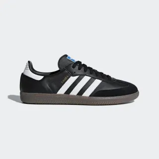 【adidas 愛迪達】Samba OG 男女 休閒鞋 運動 經典 復古 Originals 皮革 膠底 黑白(B75807)