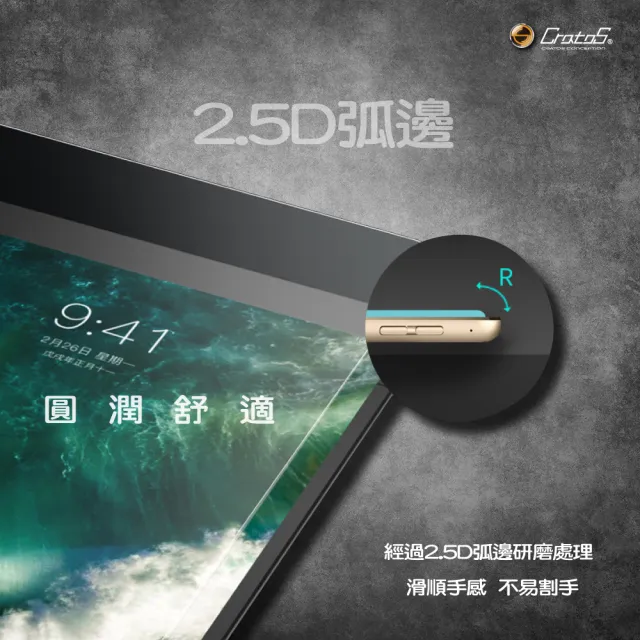 【Cratos】2022上市蘋果 iPad 第10代 10.9吋平板保護貼(滑順、強化玻璃不易碎邊)