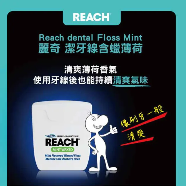 【麗奇】REACH潔牙線含蠟無味(50M)