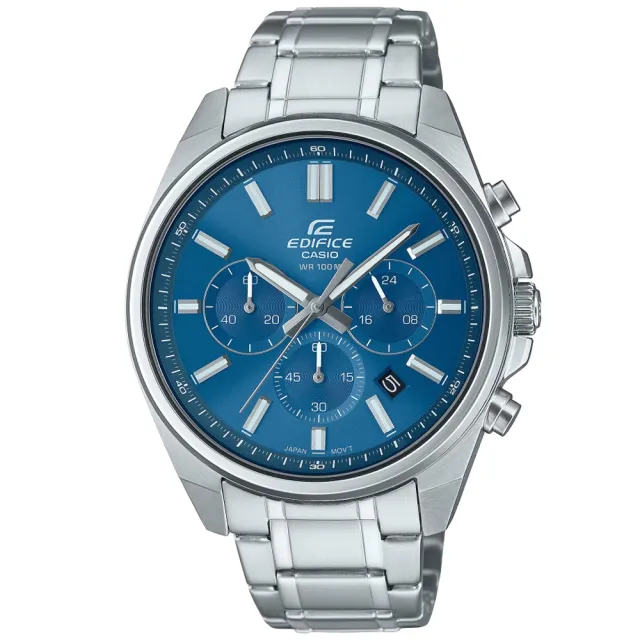 【CASIO 卡西歐】EDIFICE 紳士經典計時腕錶 43.5mm(EFV-650D-2AV)