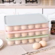 簡約24格馬卡龍色帶蓋雞蛋收納盒(2入)