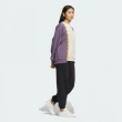 【adidas 愛迪達】上衣 女款 長袖上衣 運動 三葉草 亞規 MC CLASSIC CREW 白紫 IN1091