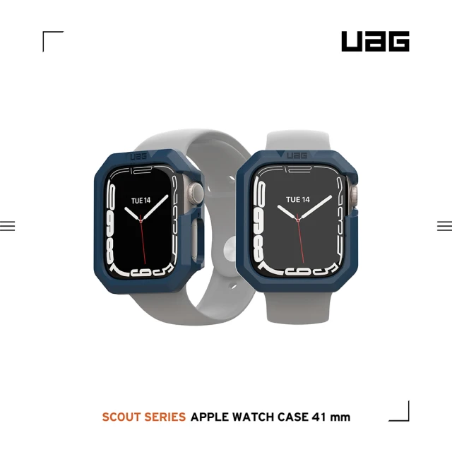 UAG Apple Watch 41mm 耐衝擊保護殼-藍(UAG)