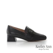 【Keeley Ann】經典百搭中跟樂福鞋(黑色375567210-Ann系列)