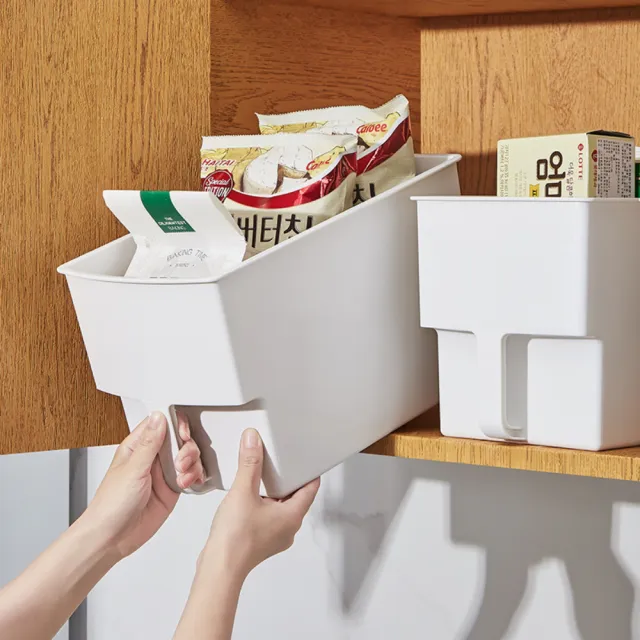 加厚款大容量櫥櫃櫥下收納盒 雜物玩具整理盒 抽屜式分類盒(4入)