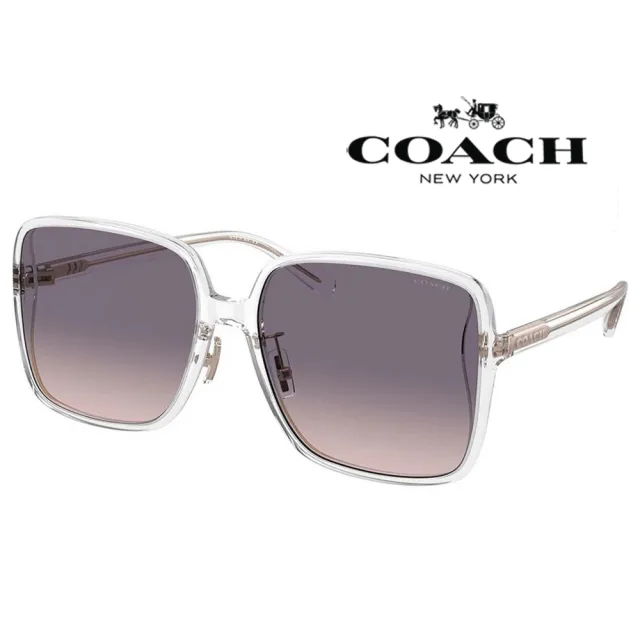 【COACH】亞洲版 時尚太陽眼鏡 典雅簡約設計 HC8368D 51136 透晶框抗UV漸層鏡片 公司貨