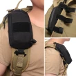 戶外戰術肩帶掛包(EDC小工具包/男生防水手機腰包/CS裝備/對講機包)