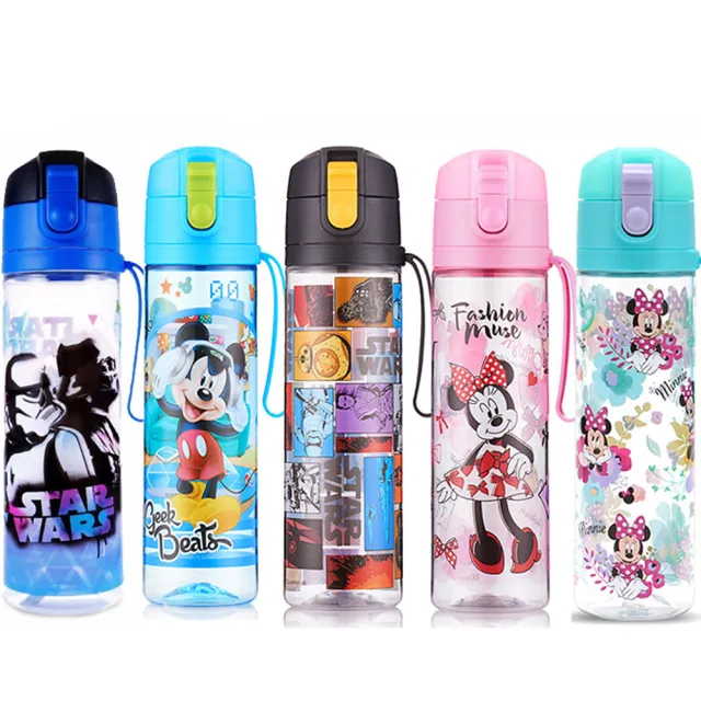 【優貝選】迪士尼米奇 米妮 星戰 密封水杯 兒童水壺 直飲水壺 500ML(平輸品)