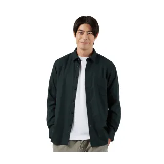 【Blue River 藍河】男裝 墨綠色長袖襯衫-時尚面料秋冬款(日本設計 舒適穿搭)