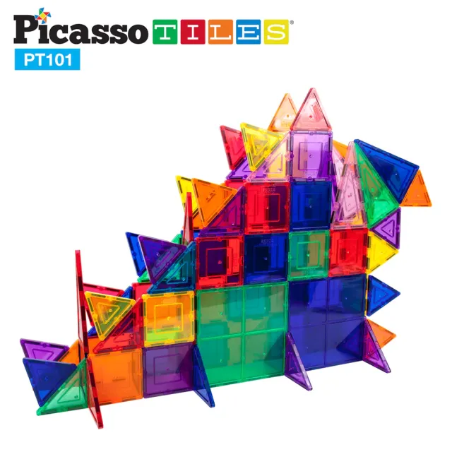 【PicassoTiles】畢卡索 101片磁力片積木 經典組