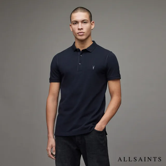 【ALLSAINTS】REFORM 公羊頭骨純棉短袖POLO衫 -多色任選(修身版型)