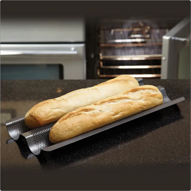 【Master Class】不沾雙槽法國麵包烤盤 39cm(點心烤模)