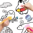 【韓國ANBOX】DIY趣玩立體紙屋-一企趣存錢(存錢筒/立體玩具/互動式玩具/彩繪玩具)