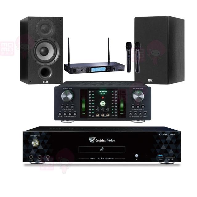 【金嗓】CPX-900 K1A+DB-7AN+TR-5600+Elac Debut 2.0 DB62(4TB點歌機+擴大機+無線麥克風+喇叭)