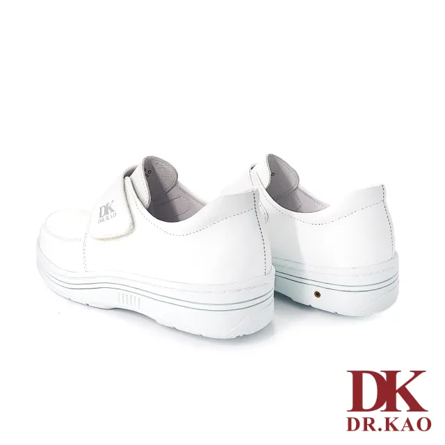 【DK 高博士】休閒舒適魔鬼氈空氣護士鞋女款 89-0753-50 白色