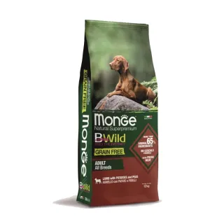 【Monge 瑪恩吉】BWILD真野無穀-成犬配方（羊肉+馬鈴薯+豌豆）12kg(狗糧、狗飼料、無穀犬糧)