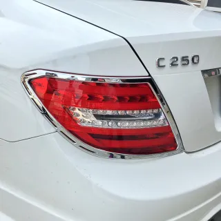 【IDFR】Benz 賓士 C-class W204 2011~2014 鍍鉻銀 尾燈框 後燈框 飾貼(W204 車燈框  鍍鉻 改裝)