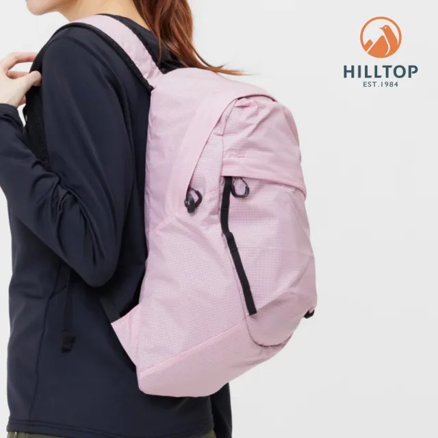 【Hilltop 山頂鳥】防潑水15L 多功能後背包 粉紅｜PT28XXB0ECF0