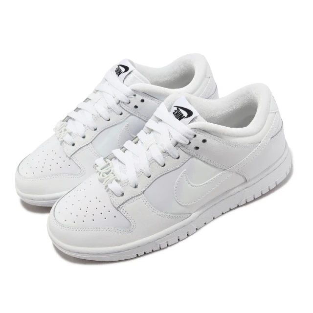 NIKE 耐吉 休閒鞋 Wmns Dunk Low SE 女鞋 白 珍珠白 皮革 珠光 Just Do It(FD8683-100)