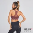 【Mollifix 瑪莉菲絲】A++後網紗透氣美背包覆BRA、瑜珈服、無鋼圈、開運內衣(焦糖棕)