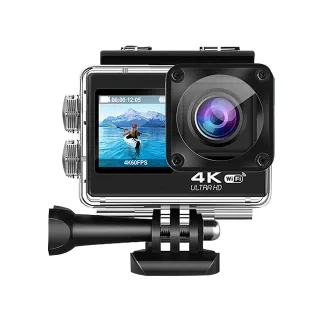 【領先者】GS9000 DUAL 加送32G卡 4K高清 彩色前後雙螢幕 wifi 防水型運動攝影機