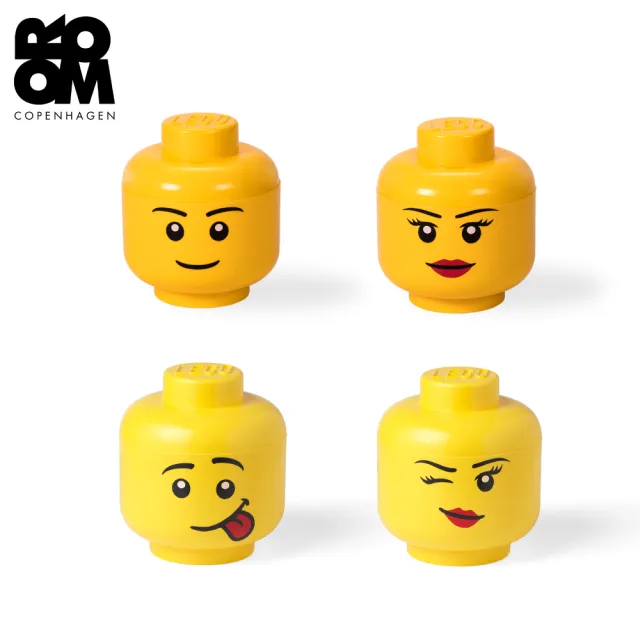 Room Copenhagen】LEGO Storage Head Family 樂高積木人頭收納盒(樂高