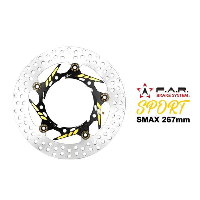F.A.R SA SPORT 運動碟 浮動碟 碟盤 267mm 新款(SMAX / SMAX ABS / FORCE一代 全新改款 黑金釦)