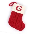 【橘魔法】聖誕紅刺繡字母聖誕襪(掛飾 配飾 裝飾 聖誕老人 聖誕節 耶誕 聖誕禮物 禮物袋 節慶 寵物聖誕襪)