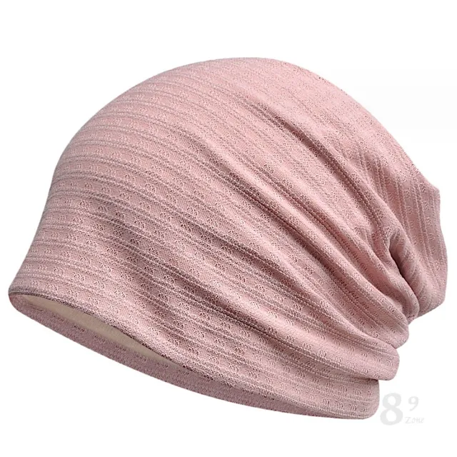 【89 zone】日系優雅透氣棉質保暖 運動帽 堆堆帽 騎行帽 套頭帽 防風帽 包頭帽 堆堆帽 頭巾帽(黑/白/咖啡)