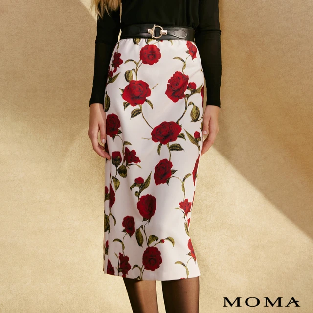 MOMA 黑粉撞色條紋針織上衣(粉色)品牌優惠