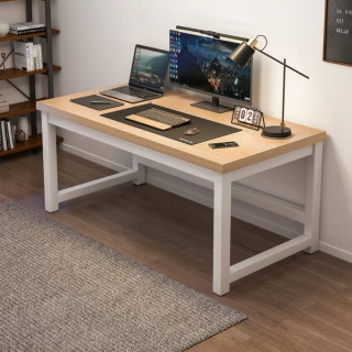 【MINE 家居】電腦桌 加厚板材升級款 雙色選購120x60x74cm(書桌 電腦桌 工作桌)