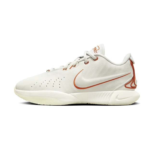 NIKE 耐吉NIKE 耐吉 Lebron XXI EP 男鞋 米橘色 湖人 小皇帝 運動 緩震 包覆 籃球鞋 FV2346-001