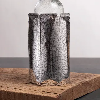 【VACU VIN】荷蘭 軟性保冷冰桶 裂紋銀1L  / 冰酒桶 冰鎮桶 保冰桶