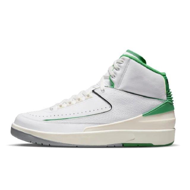 NIKE 耐吉 AIR JORDAN 2 RETRO 男籃球運動鞋-白綠(DR8884103)