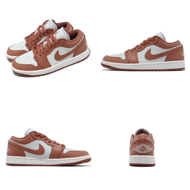 【NIKE 耐吉】Wmns Air Jordan 1 Low 女鞋 男鞋 AJ1 一代 磚橘 Sky J Orange(DC0774-080)