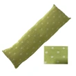【J&N】綠圓點彈性長抱枕40*120-綠色(1入)