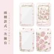 【通勤必備】Ins玫瑰掛繩卡套2入(手掛繩 油畫棒 票卡套 證件套 識別證 工作證 悠遊卡 感應 名片 鑰匙扣)
