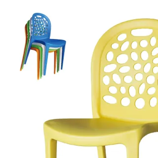 【品築家具】塑鋼鳥巢造型椅-6張入(依配合貨運認定本島偏遠地區需額外酌收運費)