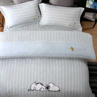 【Austin Home 奧斯汀寢飾】SNOOPY雙人兩用被床包四件組/天絲棉/睡個好覺系列(雙人 5x6.2)