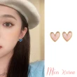 【MISS KOREA】耳夾 無耳洞耳環 夾式耳環/ 韓國設計甜美小愛心氣質夾式耳環(2色任選)
