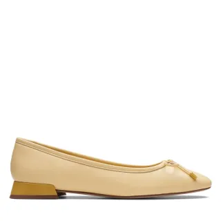 【Clarks】女鞋 Ubree15 Step優雅輕舞蝴蝶結飾方跟鞋 平底鞋(CLF72859D)