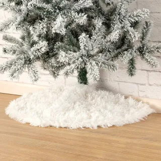 【NITORI 宜得利家居】聖誕樹裙 剖半聖誕樹用 HALF用 WHITE FUR NHN(聖誕樹裙 聖誕樹 聖誕)