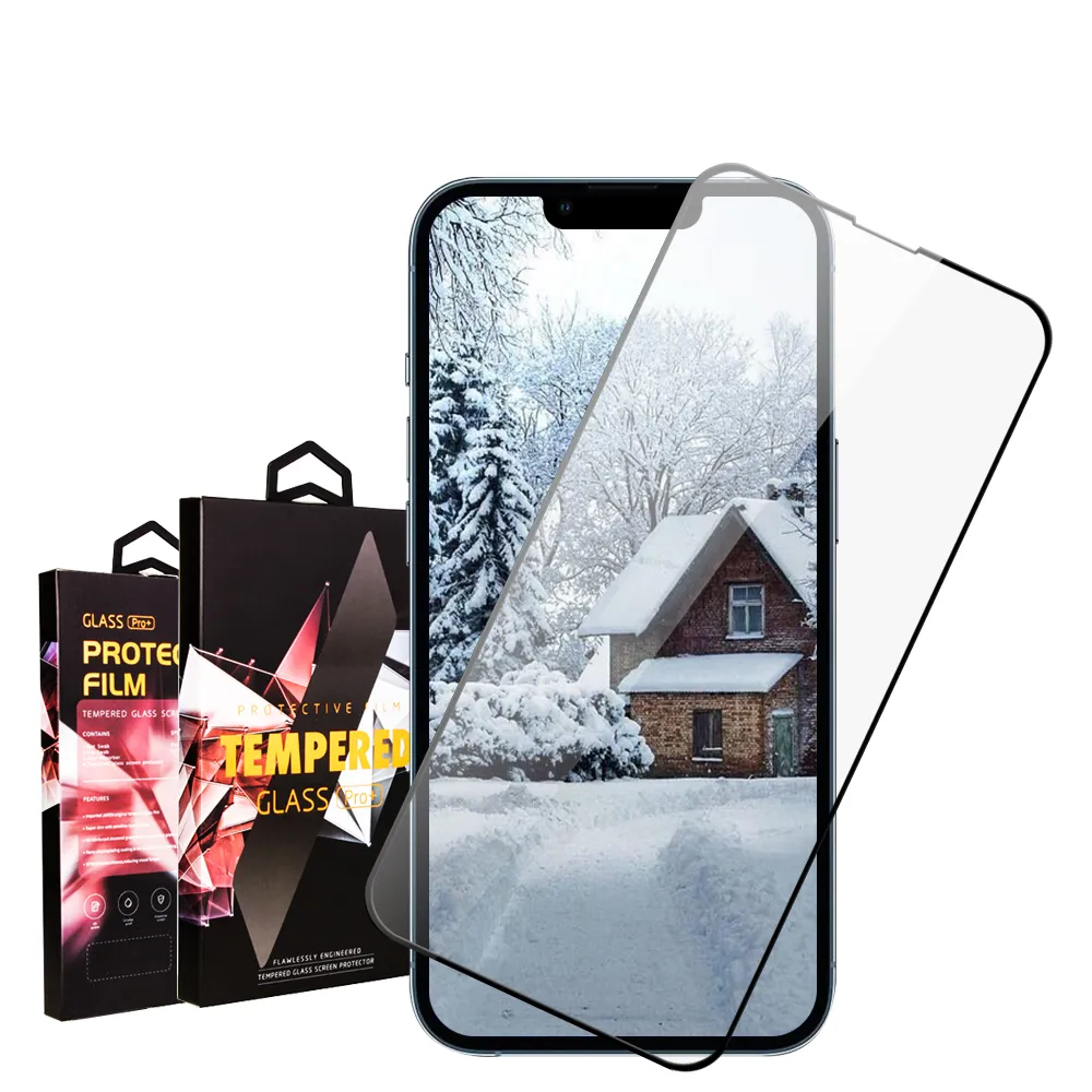 IPhone 13 MINI 高品質9D玻璃鋼化膜黑邊透明保護貼玻璃貼(13MINI保護貼13MINI鋼化膜)