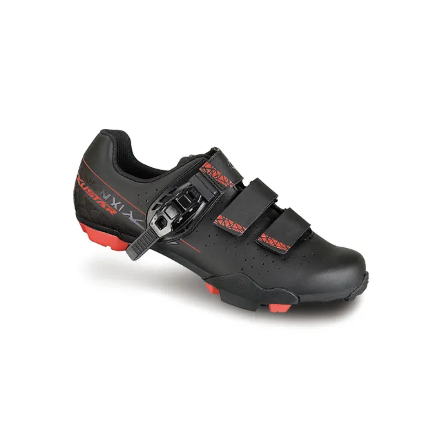 【EXUSTAR】E-SM3310B自行車鞋(專業登山車鞋 黑紅 黑紫 黑)